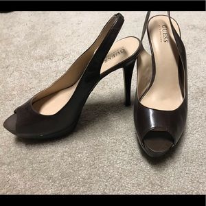 Guess Size 10 Brown Heel 5 inches